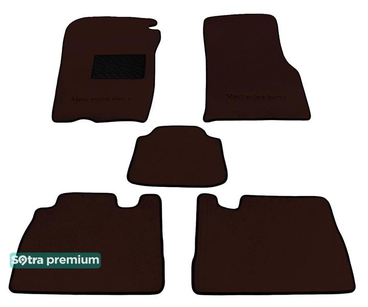 Sotra 00889-CH-CHOCO Interior mats Sotra two-layer brown for Mercedes M-class (1998-2005), set 00889CHCHOCO
