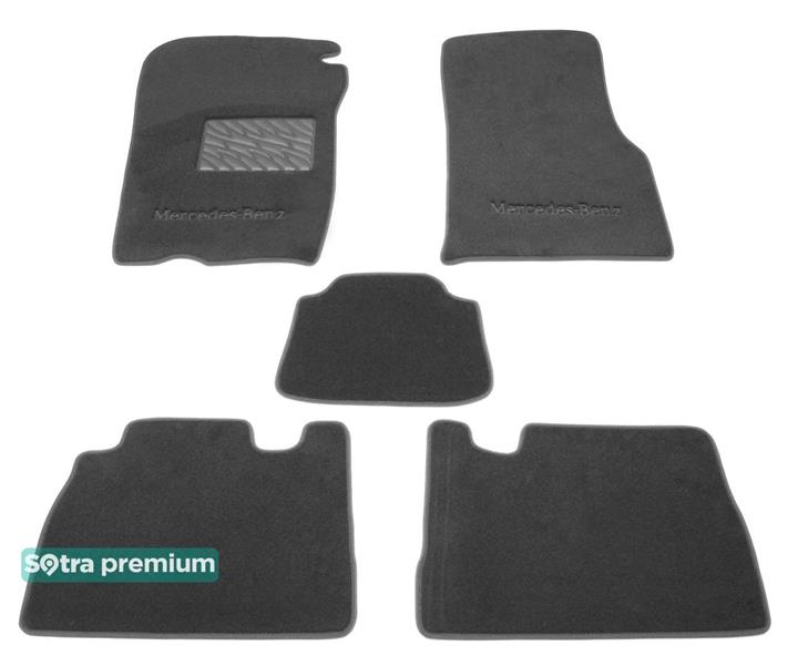 Sotra 00889-CH-GREY Interior mats Sotra two-layer gray for Mercedes M-class (1998-2005), set 00889CHGREY