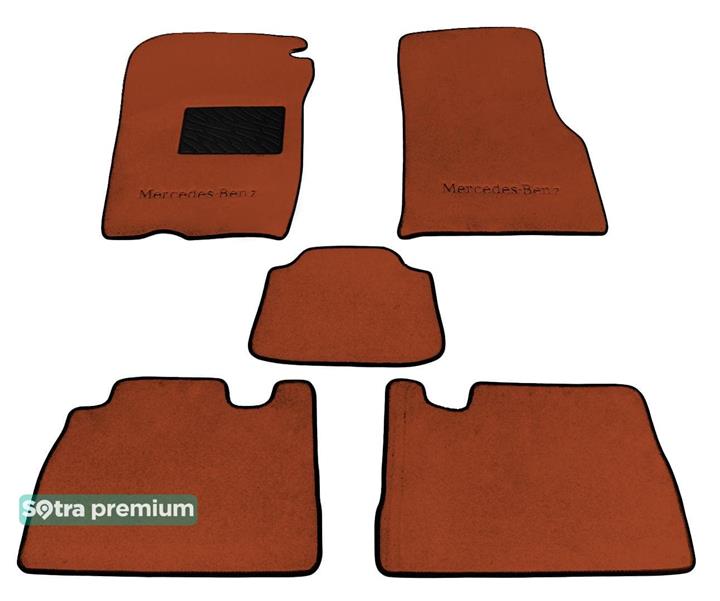 Sotra 00889-CH-TERRA Interior mats Sotra two-layer terracotta for Mercedes M-class (1998-2005), set 00889CHTERRA
