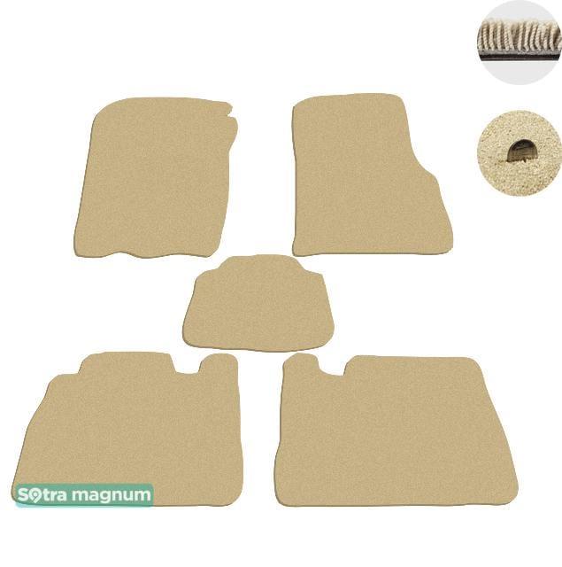 Sotra 00889-MG20-BEIGE Interior mats Sotra two-layer beige for Mercedes M-class (1998-2005), set 00889MG20BEIGE