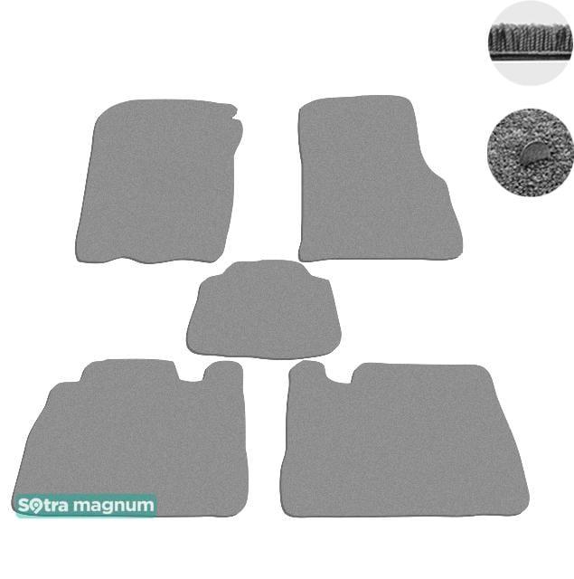 Sotra 00889-MG20-GREY Interior mats Sotra two-layer gray for Mercedes M-class (1998-2005), set 00889MG20GREY