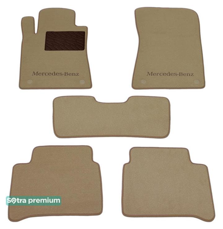 Sotra 00894-CH-BEIGE Interior mats Sotra two-layer beige for Mercedes E-class (2002-2009), set 00894CHBEIGE