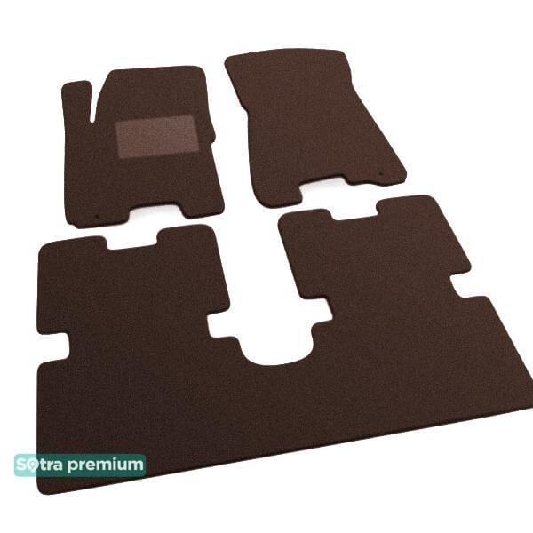 Sotra 00907-CH-CHOCO Interior mats Sotra two-layer brown for KIA Avella delta (1993-2000), set 00907CHCHOCO