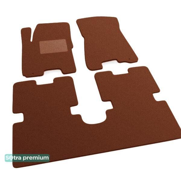 Sotra 00907-CH-TERRA Interior mats Sotra two-layer terracotta for KIA Avella delta (1993-2000), set 00907CHTERRA