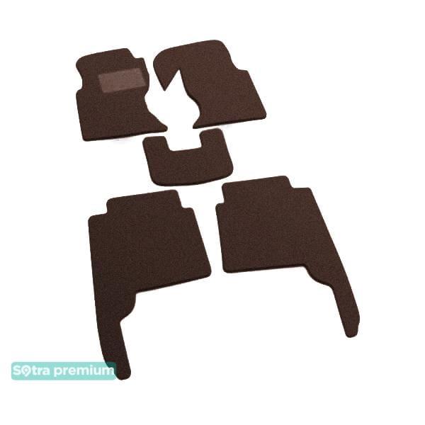 Sotra 00913-CH-CHOCO Interior mats Sotra two-layer brown for Infiniti Qx4 (1996-2002), set 00913CHCHOCO