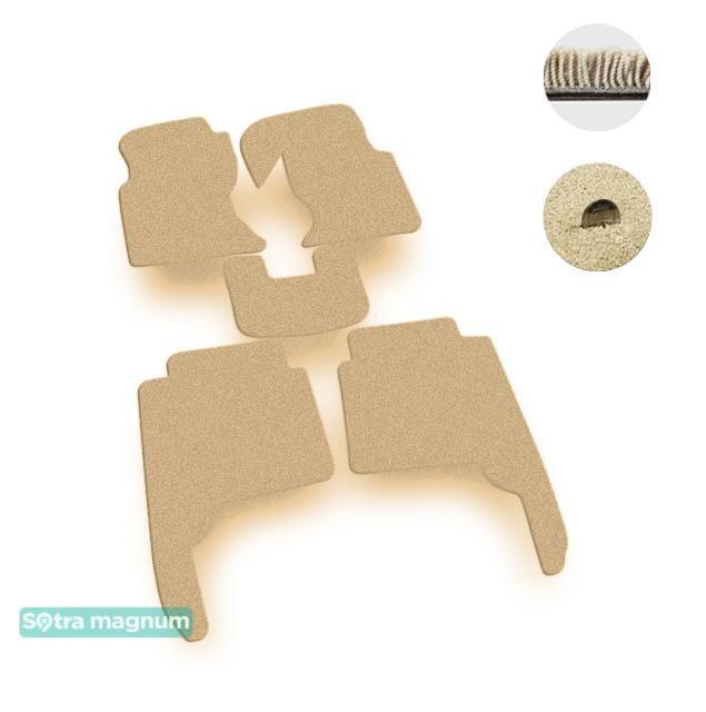 Sotra 00913-MG20-BEIGE Interior mats Sotra two-layer beige for Infiniti Qx4 (1996-2002), set 00913MG20BEIGE