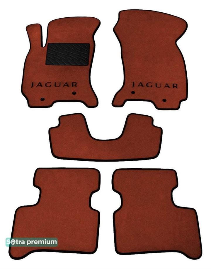 Sotra 00915-CH-TERRA Interior mats Sotra two-layer terracotta for Jaguar X-type (2001-2009), set 00915CHTERRA