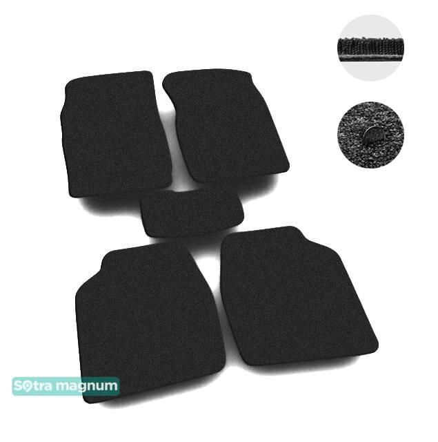 Sotra 00922-MG15-BLACK Interior mats Sotra two-layer black for Toyota Corolla (1987-1991), set 00922MG15BLACK