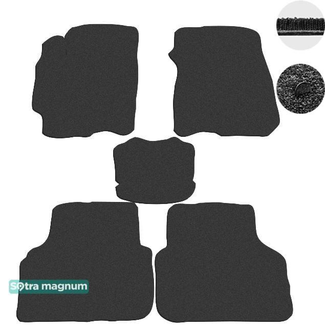 Sotra 00928-MG15-BLACK Interior mats Sotra two-layer black for Mazda 5 / premacy (1999-2004), set 00928MG15BLACK