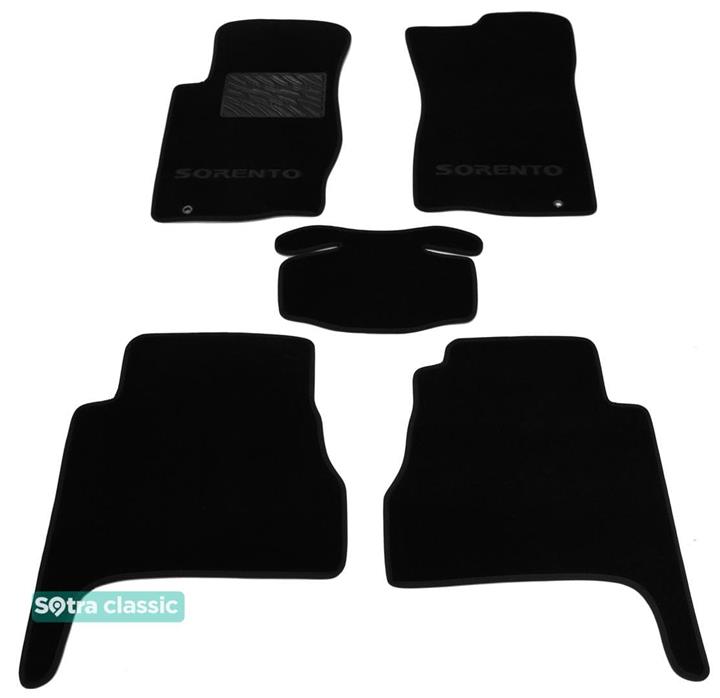 Sotra 00934-GD-BLACK Interior mats Sotra two-layer black for KIA Sorento (2002-2009), set 00934GDBLACK