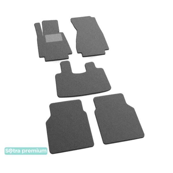 Sotra 00943-CH-GREY Interior mats Sotra two-layer gray for BMW 7-series long (2002-2008), set 00943CHGREY