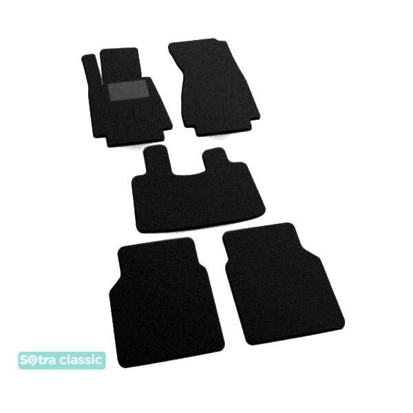 Sotra 00943-GD-BLACK Interior mats Sotra two-layer black for BMW 7-series long (2002-2008), set 00943GDBLACK