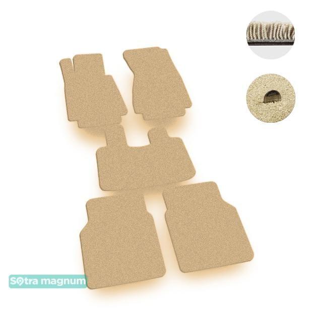 Sotra 00943-MG20-BEIGE Interior mats Sotra two-layer beige for BMW 7-series long (2002-2008), set 00943MG20BEIGE