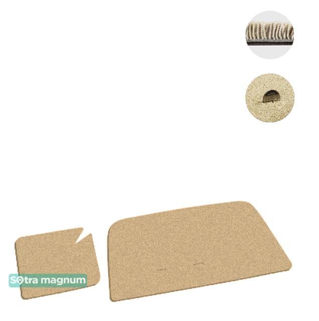 Sotra 00947-3-MG20-BEIGE Interior mats Sotra two-layer beige for Ssang yong Rexton (2001-2006), set 009473MG20BEIGE