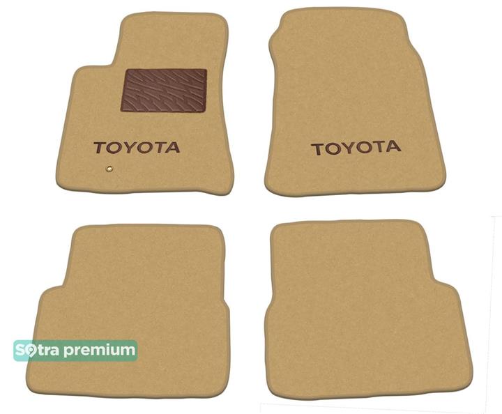 Sotra 00957-CH-BEIGE Interior mats Sotra two-layer beige for Toyota Celica (2002-2006), set 00957CHBEIGE