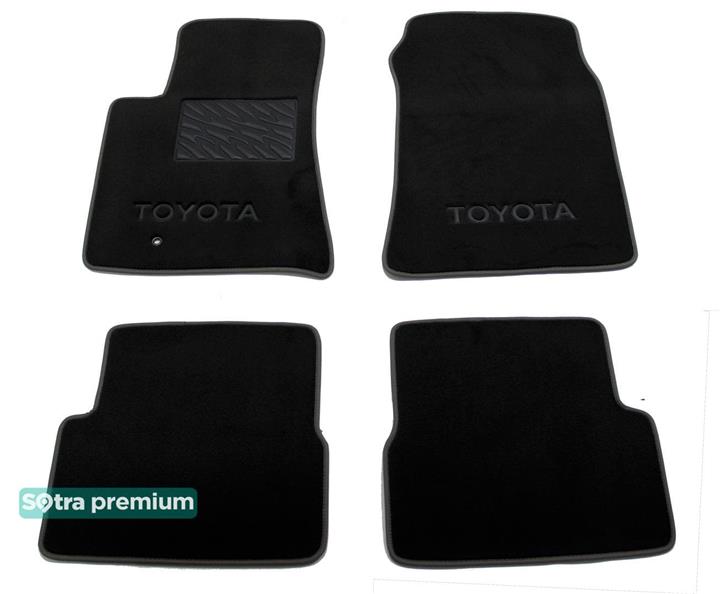 Sotra 00957-CH-BLACK Interior mats Sotra two-layer black for Toyota Celica (2002-2006), set 00957CHBLACK