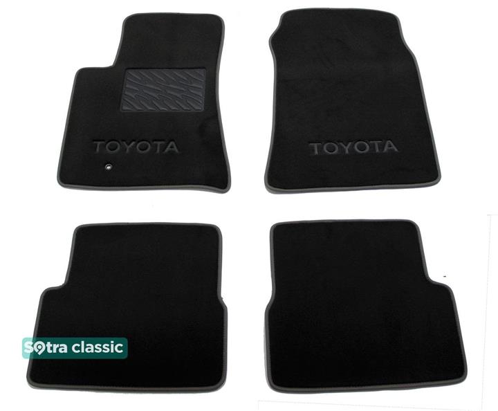 Sotra 00957-GD-BLACK Interior mats Sotra two-layer black for Toyota Celica (2002-2006), set 00957GDBLACK