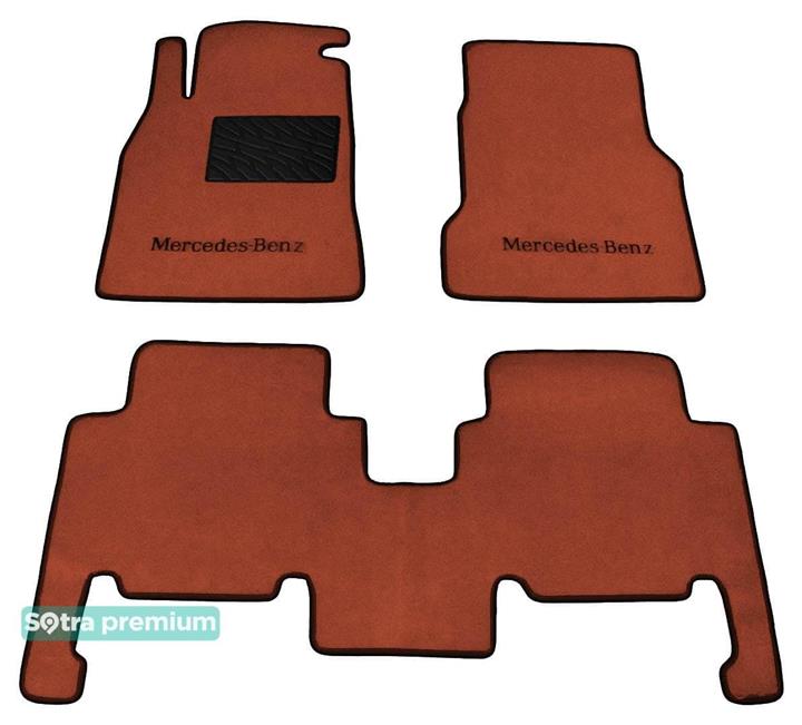 Sotra 00958-CH-TERRA Interior mats Sotra two-layer terracotta for Mercedes A-class (1998-2000), set 00958CHTERRA
