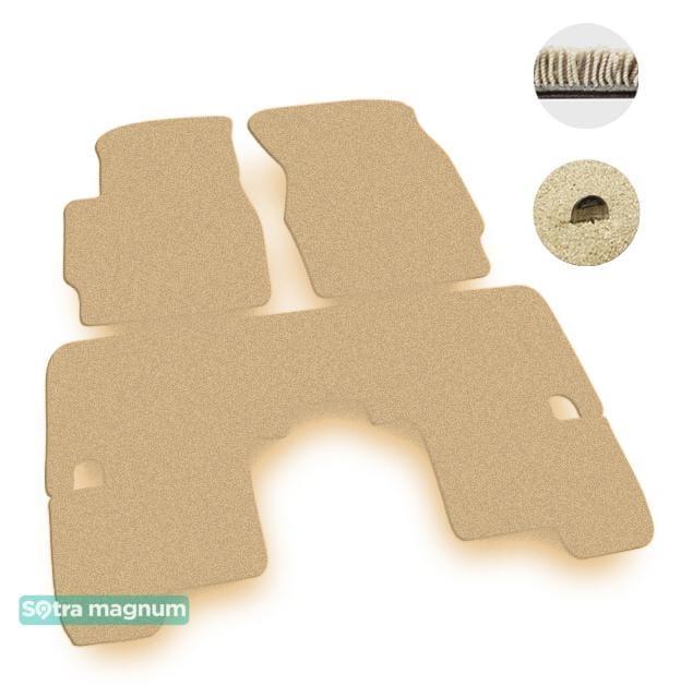 Sotra 00961-MG20-BEIGE Interior mats Sotra two-layer beige for Mazda Tribute (2000-2006), set 00961MG20BEIGE
