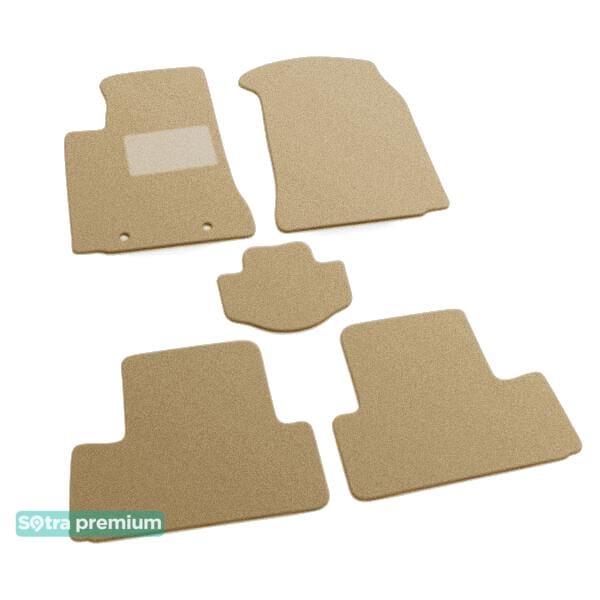 Sotra 00963-CH-BEIGE Interior mats Sotra two-layer beige for Toyota Corolla verso (2002-2007), set 00963CHBEIGE