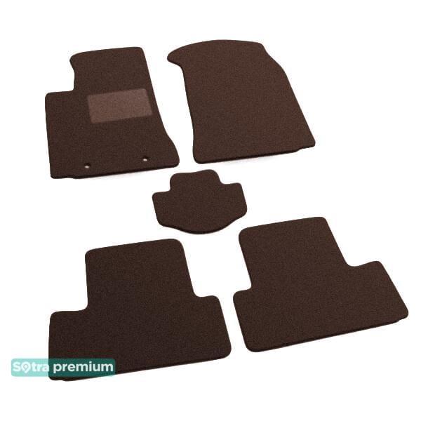 Sotra 00963-CH-CHOCO Interior mats Sotra two-layer brown for Toyota Corolla verso (2002-2007), set 00963CHCHOCO