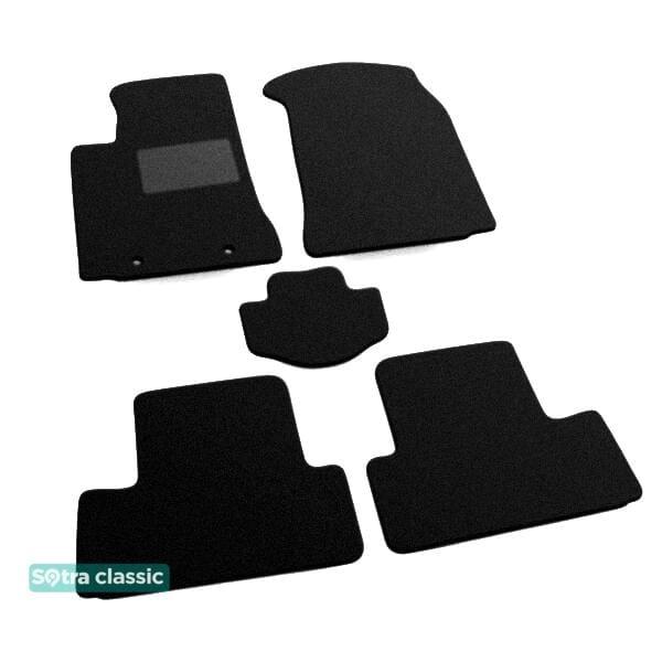 Sotra 00963-GD-BLACK Interior mats Sotra two-layer black for Toyota Corolla verso (2002-2007), set 00963GDBLACK