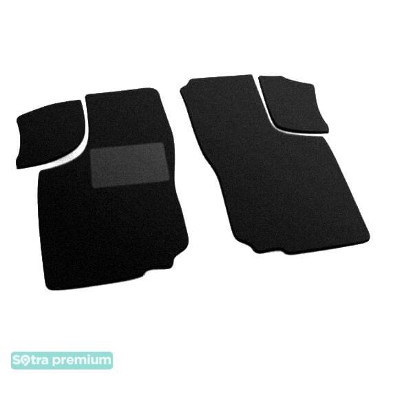 Sotra 00967-CH-BLACK Interior mats Sotra two-layer black for Opel Combo B (1994-2001), set 00967CHBLACK