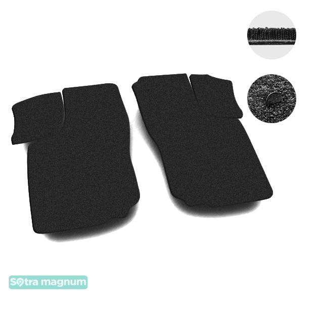 Sotra 00967-MG15-BLACK Interior mats Sotra two-layer black for Opel Combo B (1994-2001), set 00967MG15BLACK