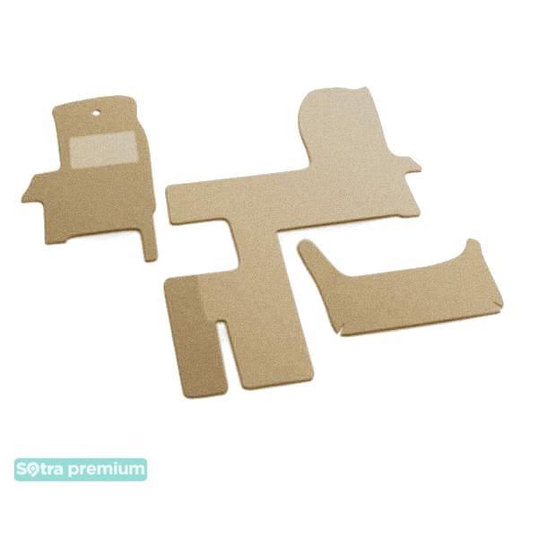 Sotra 00968-CH-BEIGE Interior mats Sotra two-layer beige for Iveco Daily (2000-2006), set 00968CHBEIGE