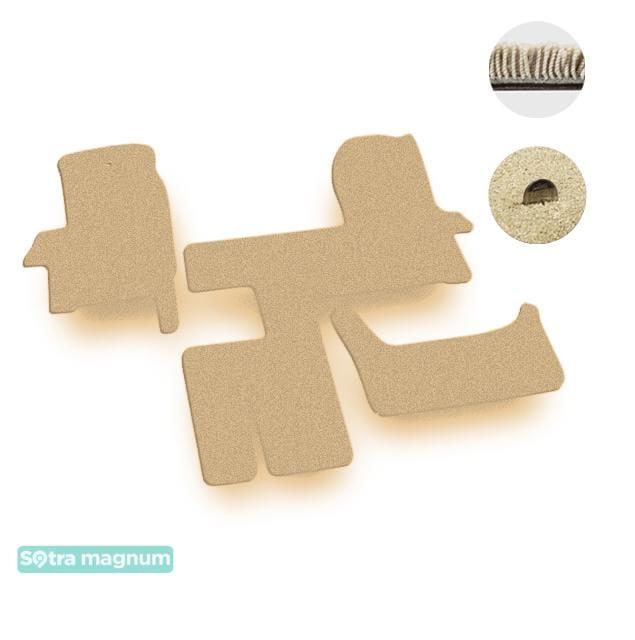 Sotra 00968-MG20-BEIGE Interior mats Sotra two-layer beige for Iveco Daily (2000-2006), set 00968MG20BEIGE