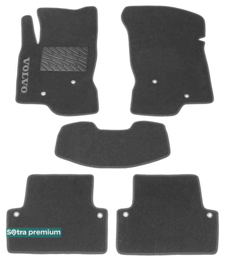 Sotra 00973-CH-GREY Interior mats Sotra two-layer gray for Volvo V70 / xc70 (2000-2007), set 00973CHGREY