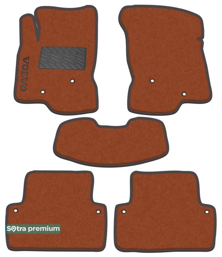 Sotra 00973-CH-TERRA Interior mats Sotra two-layer terracotta for Volvo V70 / xc70 (2000-2007), set 00973CHTERRA