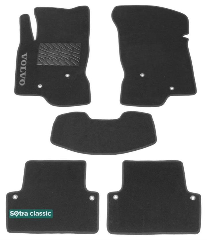 Sotra 00973-GD-GREY Interior mats Sotra two-layer gray for Volvo V70 / xc70 (2000-2007), set 00973GDGREY