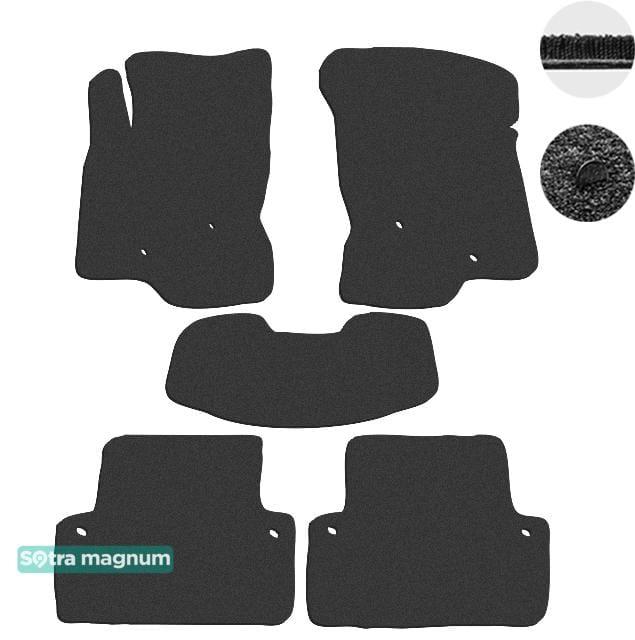 Sotra 00973-MG15-BLACK Interior mats Sotra two-layer black for Volvo V70 / xc70 (2000-2007), set 00973MG15BLACK