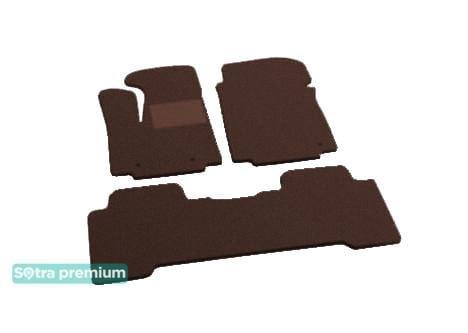 Sotra 00981-2-CH-CHOCO Interior mats Sotra two-layer brown for Honda Pilot us (2003-2008), set 009812CHCHOCO