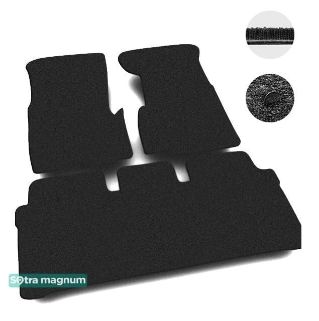 Sotra 00982-MG15-BLACK Interior mats Sotra two-layer black for Honda Cr-v (2002-2006), set 00982MG15BLACK