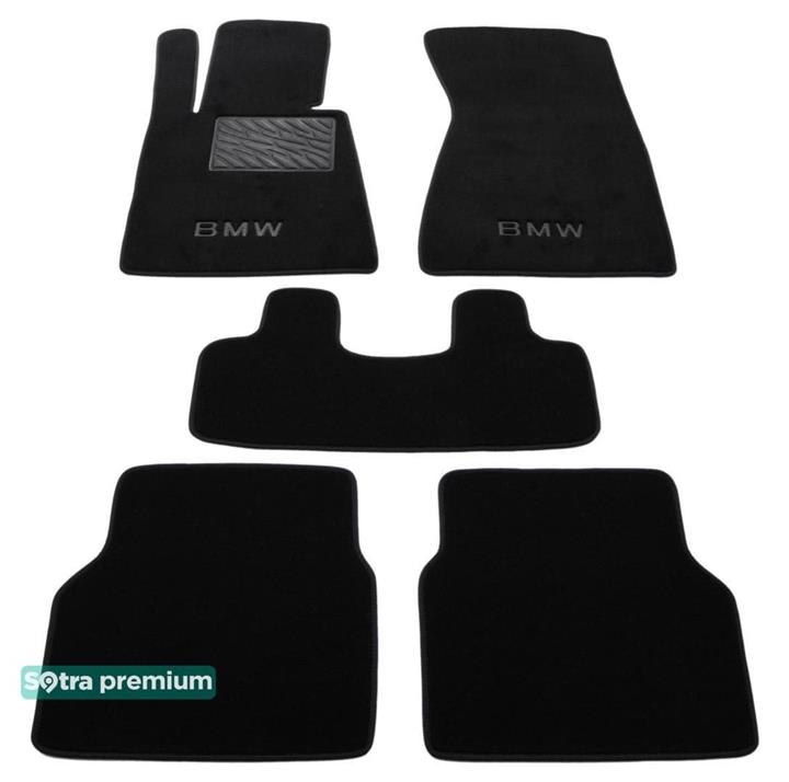 Sotra 00989-CH-BLACK Interior mats Sotra two-layer black for BMW 7-series (2002-2008), set 00989CHBLACK