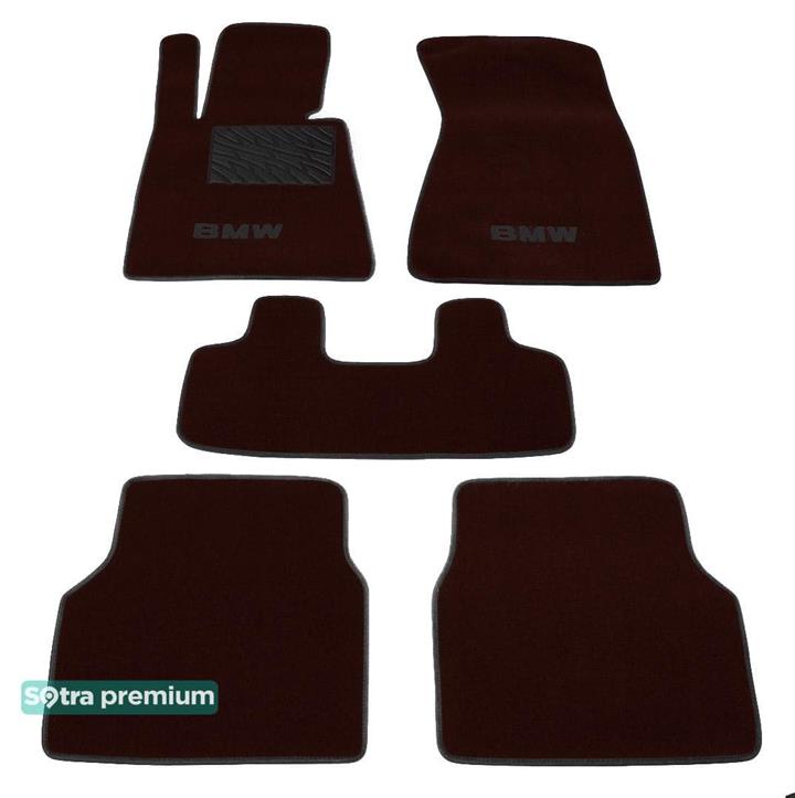 Sotra 00989-CH-CHOCO Interior mats Sotra two-layer brown for BMW 7-series (2002-2008), set 00989CHCHOCO