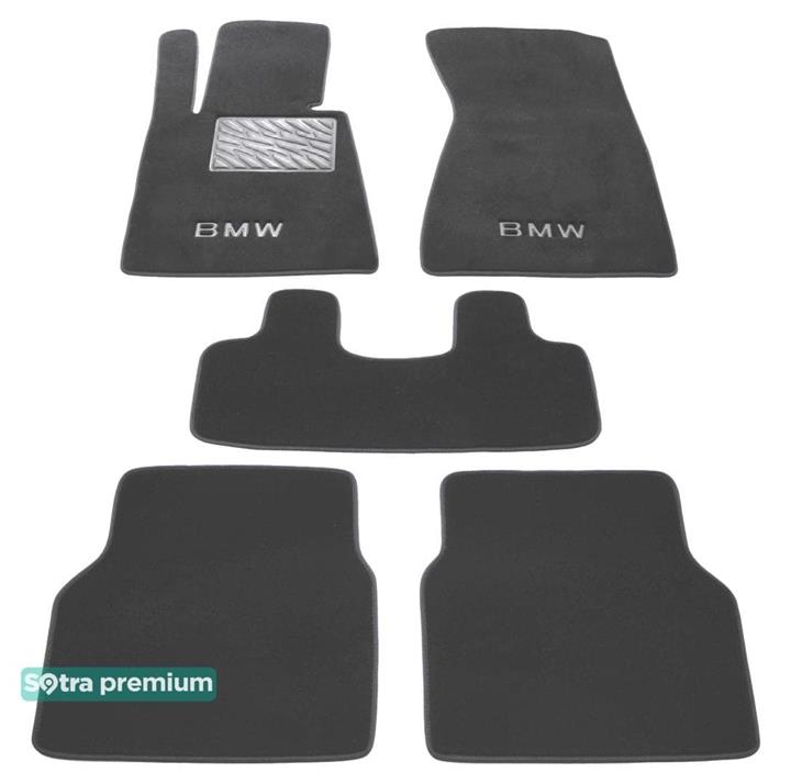 Sotra 00989-CH-GREY Interior mats Sotra two-layer gray for BMW 7-series (2002-2008), set 00989CHGREY
