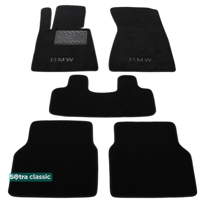 Sotra 00989-GD-BLACK Interior mats Sotra two-layer black for BMW 7-series (2002-2008), set 00989GDBLACK