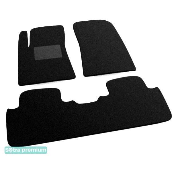 Sotra 00998-CH-BLACK Interior mats Sotra two-layer black for Renault Vel satis (2002-2009), set 00998CHBLACK