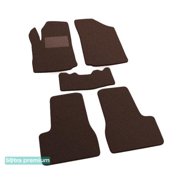 Sotra 00999-CH-CHOCO Interior mats Sotra two-layer brown for Citroen C3 (2002-2009), set 00999CHCHOCO