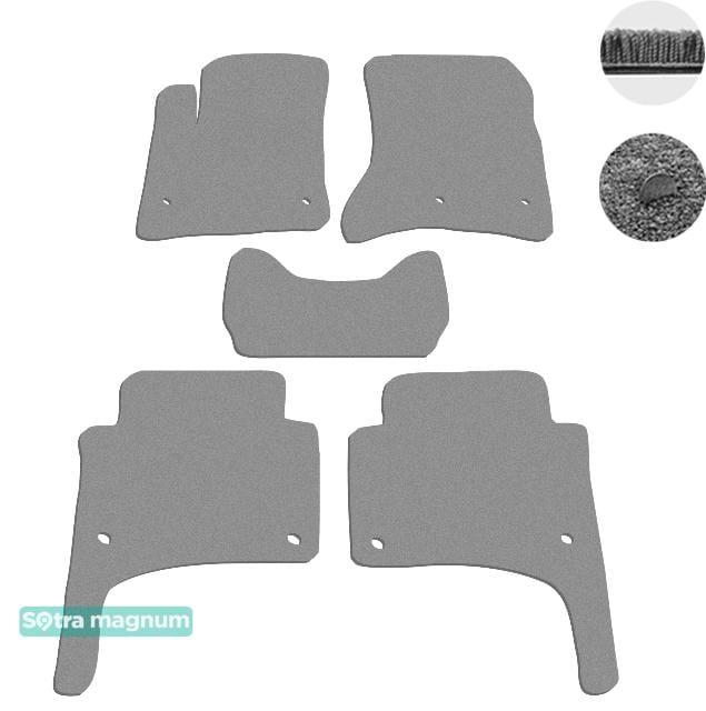 Sotra 01012-MG20-GREY Interior mats Sotra two-layer gray for Porsche Cayenne (2002-2010), set 01012MG20GREY