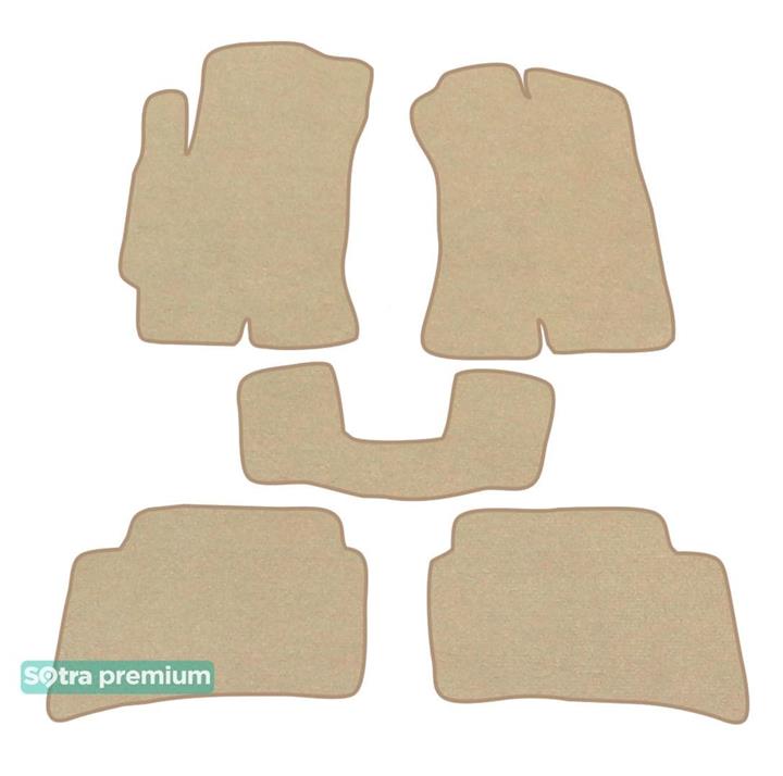 Sotra 01021-CH-BEIGE Interior mats Sotra two-layer beige for Hyundai Coupe / tiburon (2002-2009), set 01021CHBEIGE