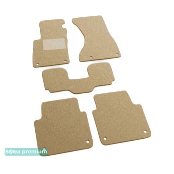 Sotra 01028-CH-BEIGE Interior mats Sotra two-layer beige for Audi A8 (2002-2009), set 01028CHBEIGE