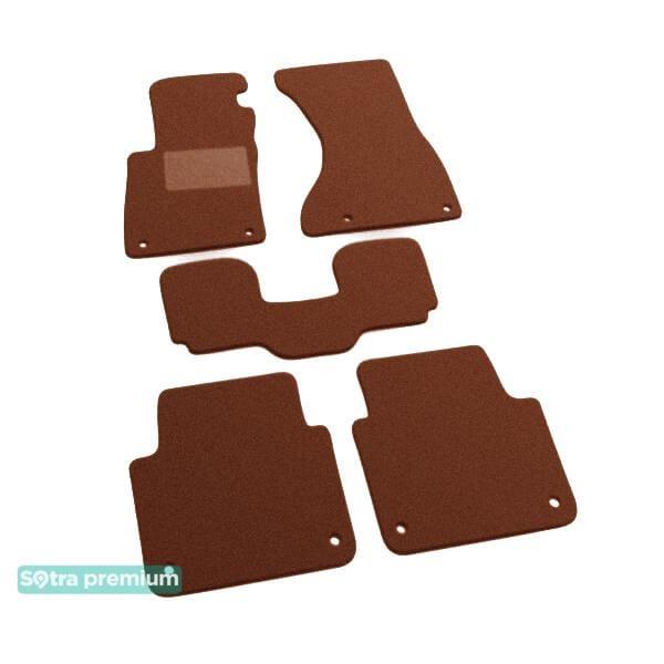 Sotra 01028-CH-TERRA Interior mats Sotra two-layer terracotta for Audi A8 (2002-2009), set 01028CHTERRA