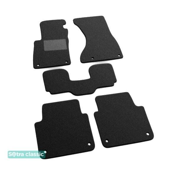 Sotra 01028-GD-GREY Interior mats Sotra two-layer gray for Audi A8 (2002-2009), set 01028GDGREY