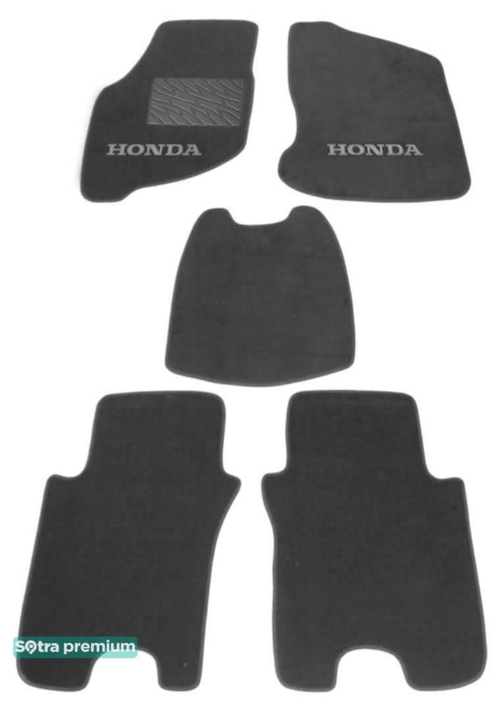 Sotra 01039-CH-GREY Interior mats Sotra two-layer gray for Honda Jazz / fit (2002-2004), set 01039CHGREY