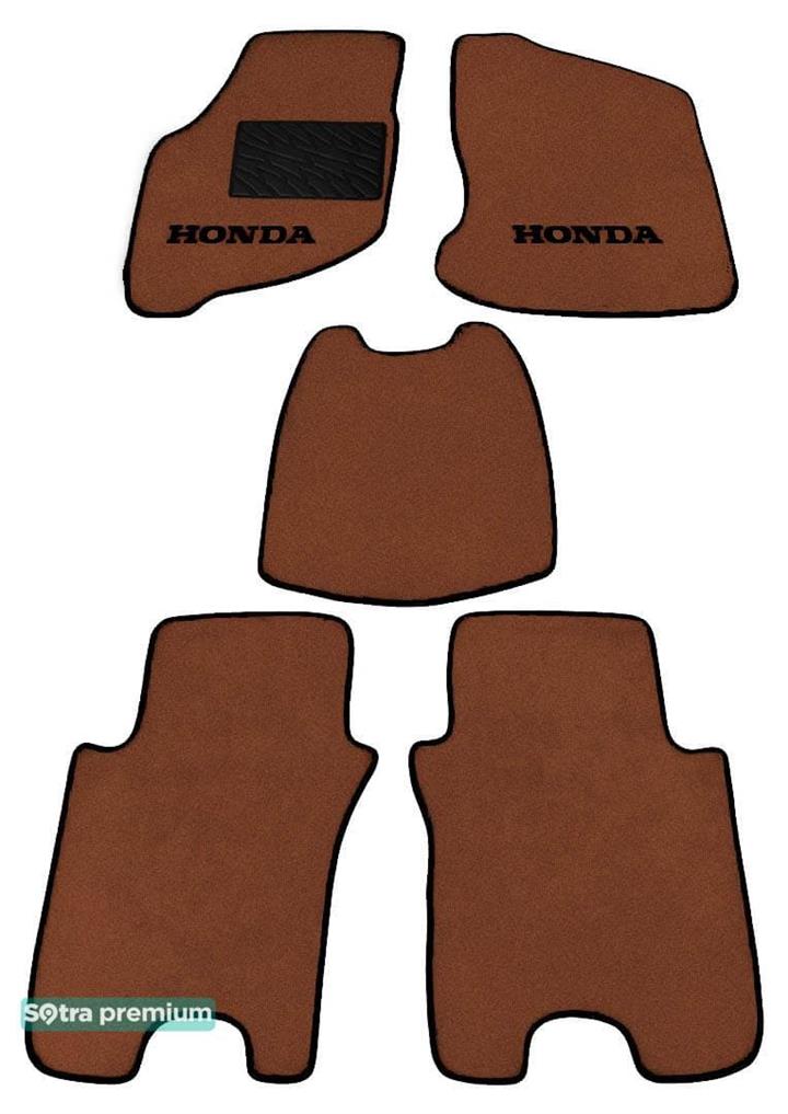 Sotra 01039-CH-TERRA Interior mats Sotra two-layer terracotta for Honda Jazz / fit (2002-2004), set 01039CHTERRA