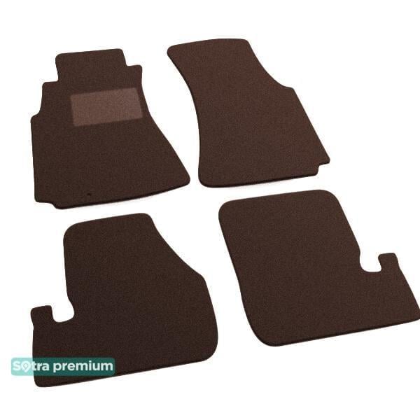Sotra 01055-CH-CHOCO Interior mats Sotra two-layer brown for Nissan Silvia / 200sx (1998-2002), set 01055CHCHOCO